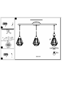 Bruksanvisning Eglo 94189 Lampa