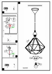 Bruksanvisning Eglo 94194 Lampa