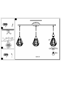 Bruksanvisning Eglo 94195 Lampa