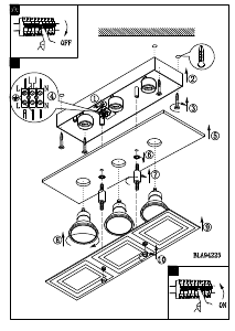 Bruksanvisning Eglo 94225 Lampa