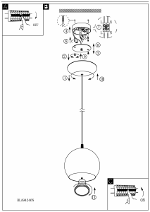 Bruksanvisning Eglo 94246 Lampa