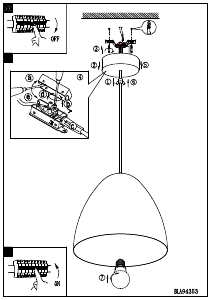 Bruksanvisning Eglo 94353 Lampa