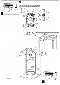 Bruksanvisning Eglo 94377 Lampa