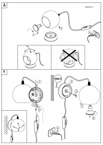 Bruksanvisning Eglo 94513 Lampa