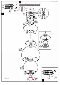 Bruksanvisning Eglo 94589 Lampa