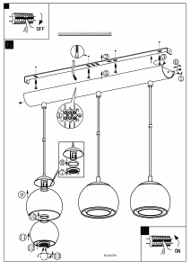 Bruksanvisning Eglo 94593 Lampa