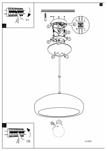 Bruksanvisning Eglo 94605 Lampa