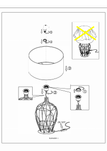 Bruksanvisning Eglo 94608 Lampa