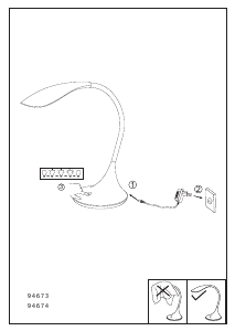 Bruksanvisning Eglo 94673 Lampa