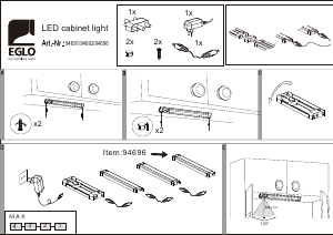 Bruksanvisning Eglo 94692 Lampa