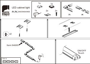 Bruksanvisning Eglo 94693 Lampa