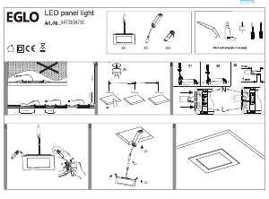 Bruksanvisning Eglo 94733 Lampa