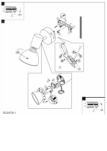 Bruksanvisning Eglo 94736 Lampa