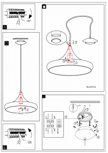 Bruksanvisning Eglo 94742 Lampa