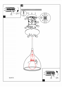 Bruksanvisning Eglo 94743 Lampa