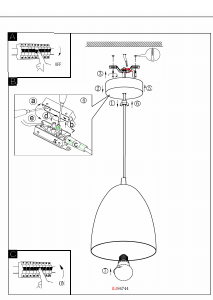 Bruksanvisning Eglo 94744 Lampa