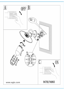 説明書 Eglo 94863 ランプ