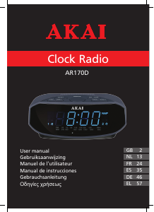 Εγχειρίδιο Akai AR170D Ξυπνητήρι ραδιόφωνο