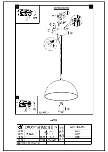 Bruksanvisning Eglo 94935 Lampa