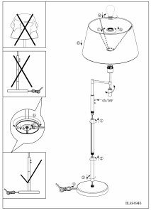 Bruksanvisning Eglo 94946 Lampa