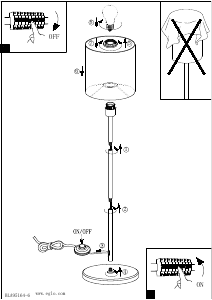 Bruksanvisning Eglo 95164 Lampa