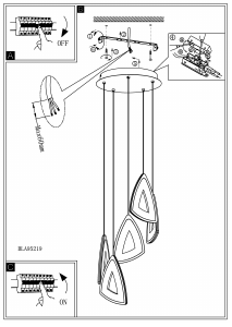 Bruksanvisning Eglo 95219 Lampa