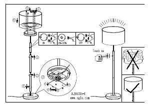 Bruksanvisning Eglo 95353 Lampa