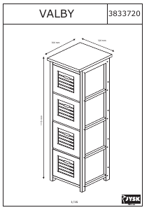 Manual JYSK Valby (32x112x30) Dresser