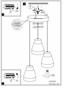 Bruksanvisning Eglo 95526 Lampa