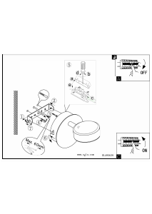 Bruksanvisning Eglo 95628 Lampa