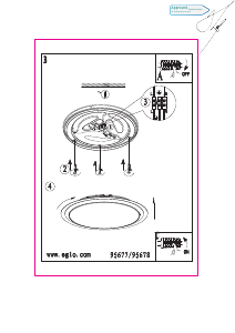 Bruksanvisning Eglo 95678 Lampa