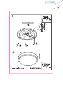 Bruksanvisning Eglo 95682 Lampa