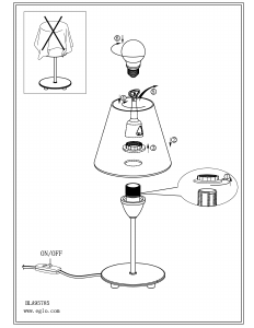 Bruksanvisning Eglo 95785 Lampa