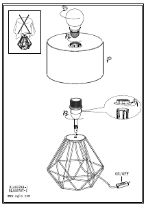 Bruksanvisning Eglo 95787 Lampa