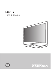 Bruksanvisning Grundig 26 VLE 8200 SL LED TV