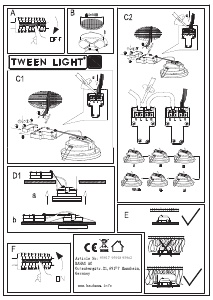 Bruksanvisning Eglo 95917 Lampa