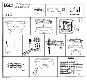 説明書 Eglo 95974 ランプ