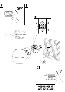 Bruksanvisning Eglo 95981 Lampa