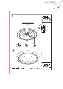 Bruksanvisning Eglo 96023 Lampa