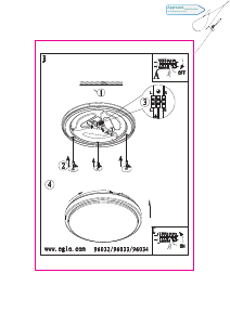 Bruksanvisning Eglo 96032 Lampa