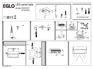 Bruksanvisning Eglo 96059 Lampa