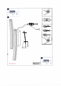 Bruksanvisning Eglo 96097 Lampa