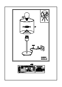 Bruksanvisning Eglo 96376 Lampa