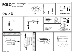 Bruksanvisning Eglo 96488 Lampa