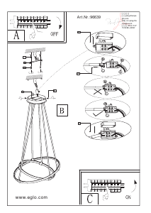 Bruksanvisning Eglo 96639 Lampa