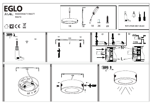 Bruksanvisning Eglo 96671 Lampa