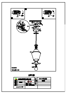 Bruksanvisning Eglo 96773 Lampa