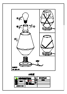 Bruksanvisning Eglo 96775 Lampa