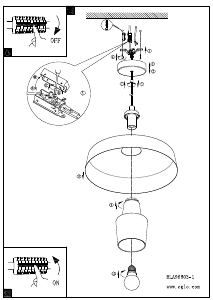 Bruksanvisning Eglo 96803 Lampa