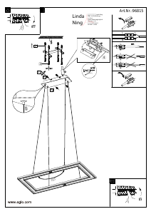 Bruksanvisning Eglo 96815 Lampa